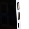 LED Digital Alarm Clock USB Charging Mirror Clock with 4