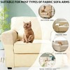 Yogsey Beige Chair Arm Covers - Spill & Scratch Proof