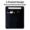 2-Pocket SSD Holder for Laptop,Adhesive Pouch,Portable Hard Drive Sleeve for