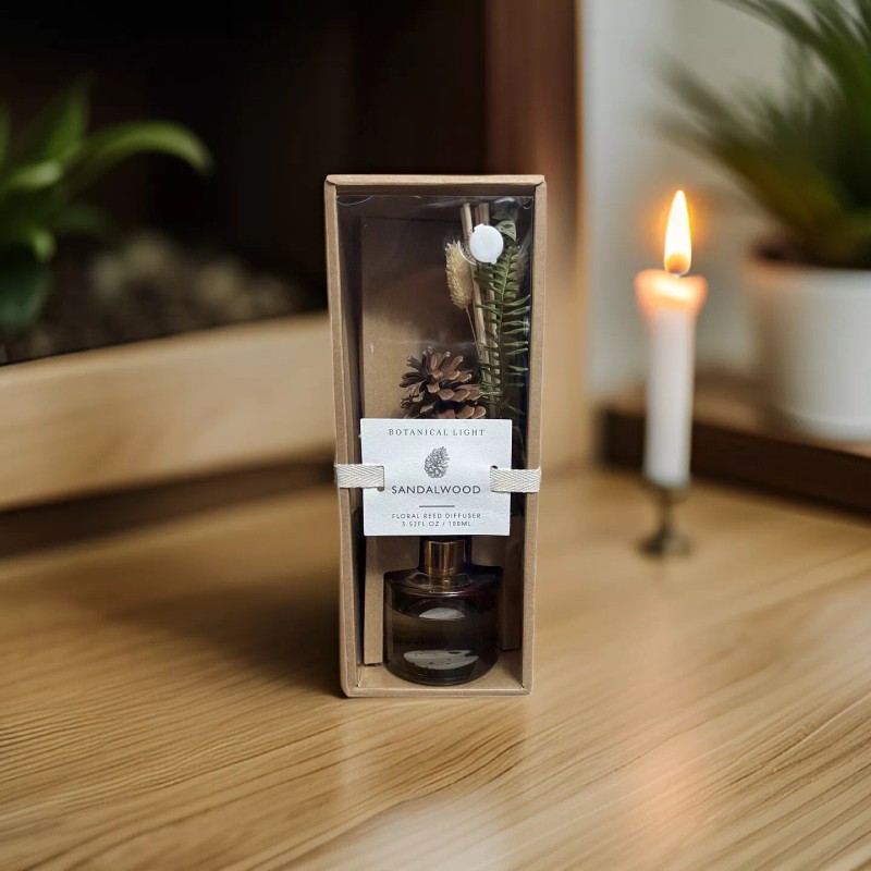 Botanical Light Sandalwood Floral Reed Diffuser 3.52 FL