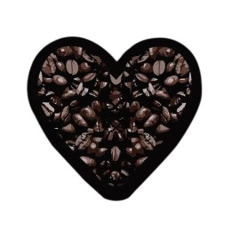PopArt Heart Coffee Beans Sticker Decal