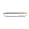 Sheaffer Sentinel, Brushed Chrome Cap & Barrel, Gold Plate Trim,