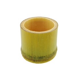 BambooMN Brand - Bamboo Unique Serving Tube 2" Wide x 1.8" Tall (Straight Cut)