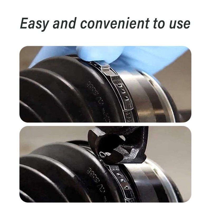 10PCS CV Boot Clamps Kit,Stainless Steel CV Axle Boot Clamp