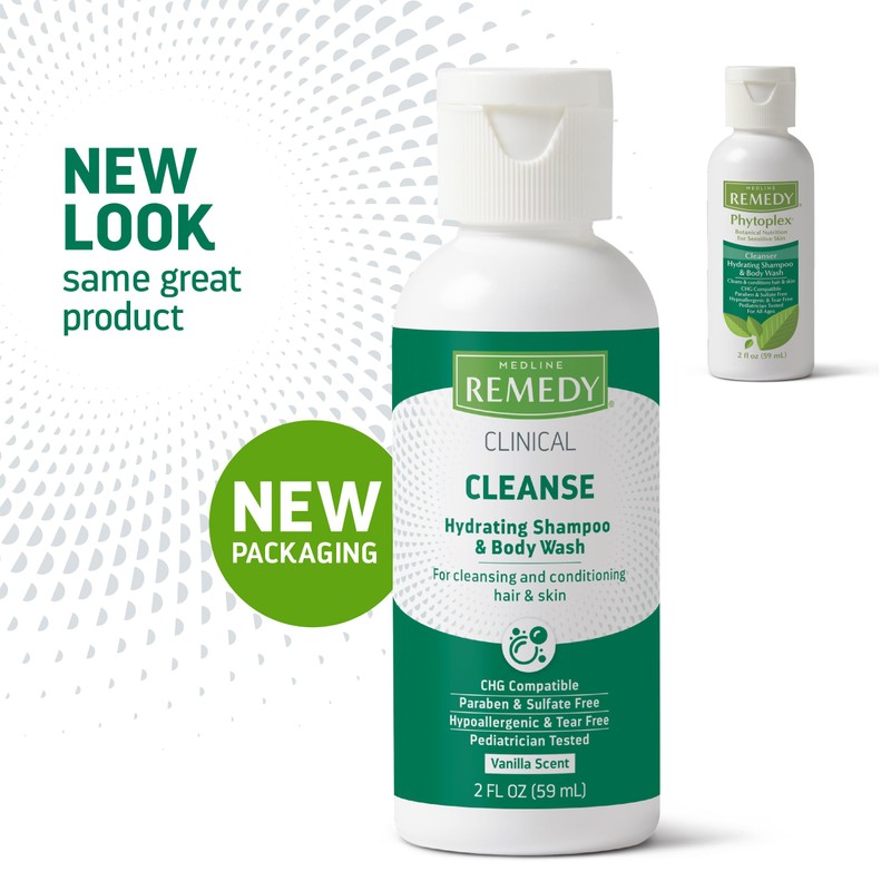 Medline Remedy Clinical Hydrating Shampoo & Body Wash (2 fl