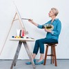 VISWIN Adjustable Drafting Stool for Artists & Adults, 19"-26" Height