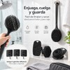Cepillos de Silicona para Baño, Set de 4 para Espalda,