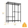 Higeego H18 Garment Rack for Hanging Clothes, 3 Tiers Portable