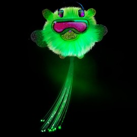 CHIBIES Boom Box - Billi | Cute Fluffy Party Pets That Flash to The Beat of Music | Interactive Animal Soft Toy Characters