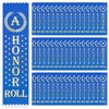 100 Pcs an Honor Roll Award Ribbons Blue Honorable Ribbon