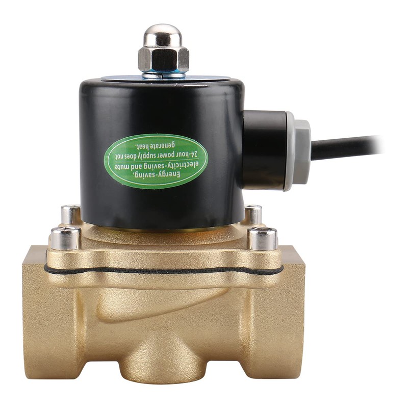 Baomain 1 inch DC 24V Brass Electric Solenoid Valve Water