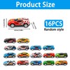 QhgPnt 16 Alloy Toy Cars for Kids, Durable Metal Mini