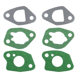 YINETTECH 2 Sets Carburettor Gasket Set 16221-ZH8-801 Compatible with Honda GX120 GX140 GX160 GX200 168F Petrol Engine Carburettor Air Filter Heat Shield Gasket