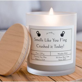 Motivational Gym Candle, Fitness Inspiration, Workout Motivation, Gym Enthusiast Gift, Fitness Success, Gym Accomplishment,Post-Workout Gift (Fraser Fir)