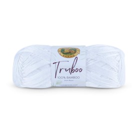 Lion Brand Yarn Truboo yarn, WHITE