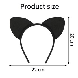 Cat Ears Headband, Cat Ears Headband for Children Adults Cat Costume Accessories, Cat Ears Headband, Cat Costume Hair Accessories Animal Hair Bands for Girls Women Carnival Party Cosplay