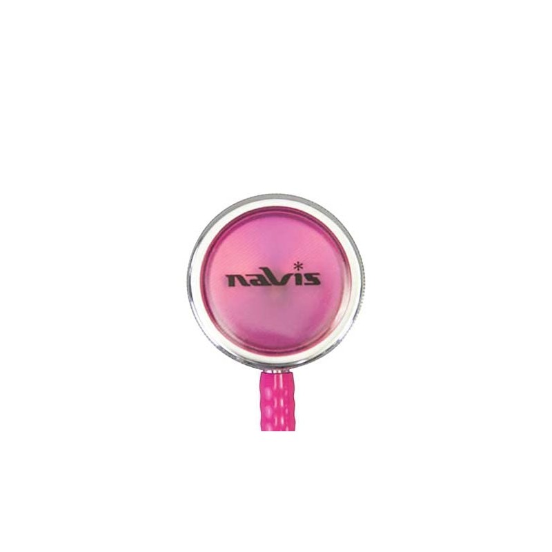 Navis 7-8348-02 Basic Nurse Scope Stethoscope, Inner Spring, Single, Pink