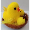 Shop4allsorts Set Of 2 Mini Easter Chicks In Nest Easter