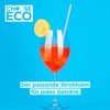 ChooseEco Glass Straws Reusable Pack of 8 + Wool Cleaning