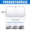 Sun Protection Car Windscreen, Foldable Windscreen Cover for Windscreen, 145