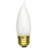 Bulbrite B25EFF 25-Watt Medium Base Incandescent Flame-Tip Chandelier Bulb, Frost,