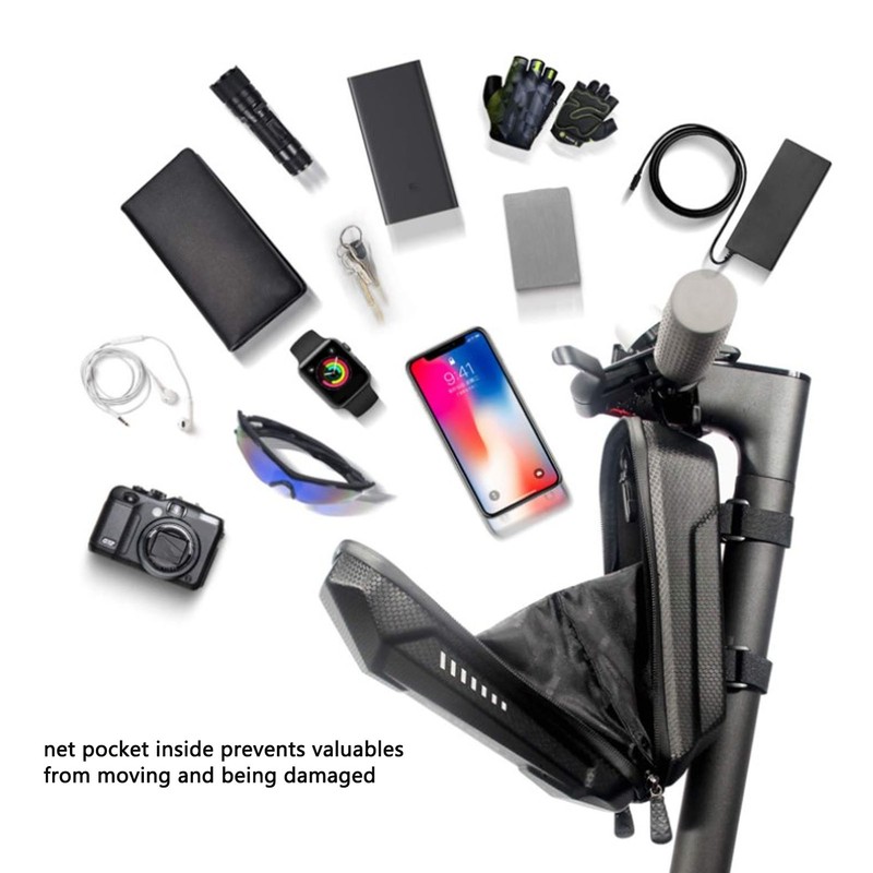 Electric Scooter Bag Large Capacity Hard EVA PU Waterproof Zipper