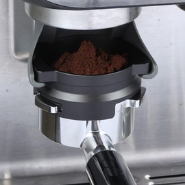 FIRJOY 54mm Espresso Dosing Funnel for Breville Barista Portafilters (Aluminum Alloy-Black)