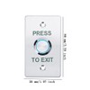 Push to Exit Button，12V DC Push to Exit Switch with