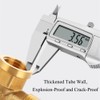 2 Pieces 90 Degree Elbow, 1/2 Inch Brass Wall Plate