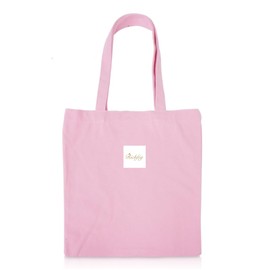 RICHFEG Canvas Tote Bag Lightweight Multi-Purpose Reusable Grocery Bags Travel Totes Shopping Bags (Pink)