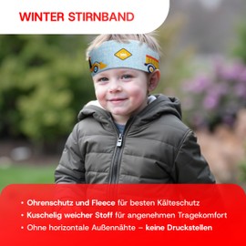 Klein Kind 6M-2J Reversible Sports Headband, 2-Ply for Cold Temperatures, Quick-Drying, Headband, Earmuffs, Sweatband, Hairband, Headband (Dark Blue Universe)