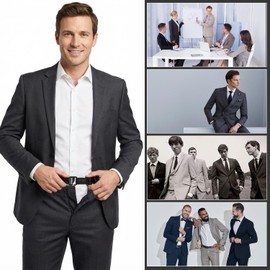 Qichen 5PC Sujetador de Camisa para Hombre,mens Camisa Tirantes Muslo Camisa Se Queda,cinturón Elástico para Quedarse con Camisa