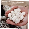 FOMIYES 100pcs Silkworm Fresh Natural Silk Ball Cocoons Blackhead Scrub