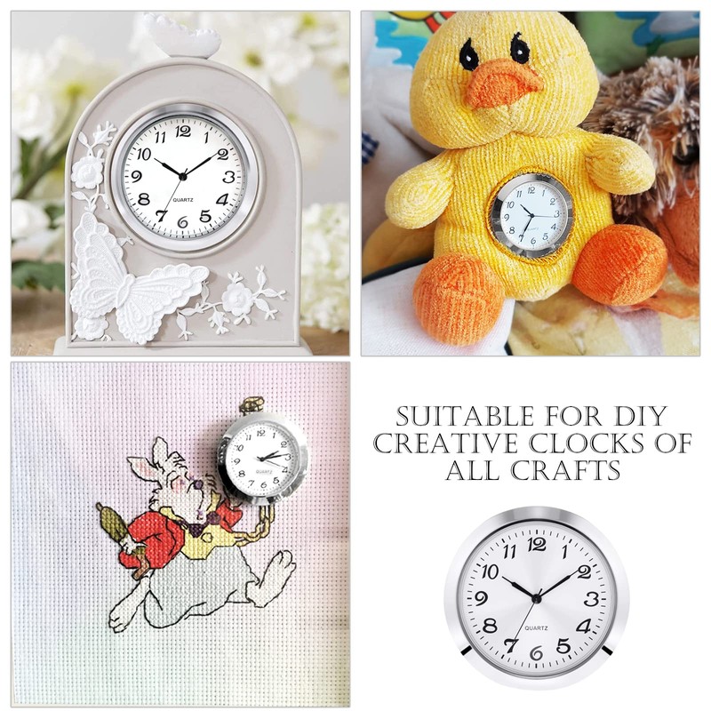 PMELCXD 2-1/8" (55mm) Quartz Watch Insert, Zinc Alloy Metal Case,