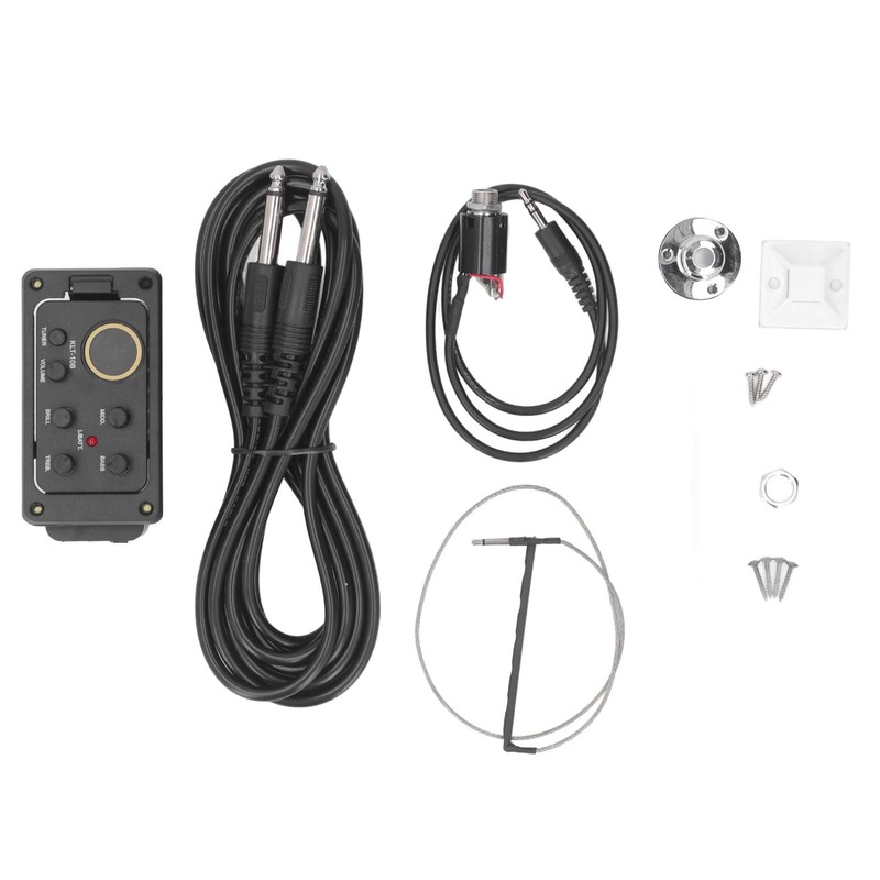 Acoustic Guitar Pickup EQ LCD Tuner 4 Band EQ Preamp