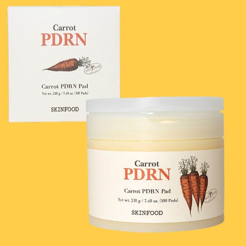 여우케어 Skinfood Carrot PDRN Deep Hydration Pads 100 Sheets x2