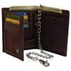 MARSHAL Men's Chain Biker Vintage Leather RFID Blocking European Style