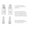 Air Hose Fittings 2 External Connection 2 External Plug 3/8