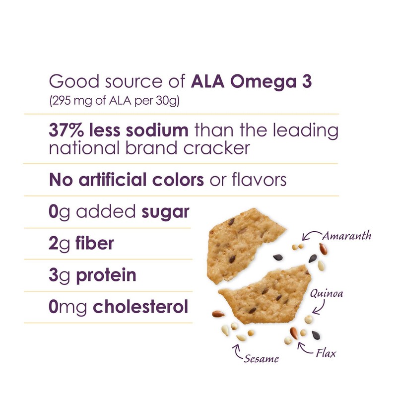 Crunchmaster Multi-Seed Crackers, Rosemary & Olive Oil, 4 Ounce
