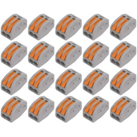 WAGO 222-412 Splicing Connector 2 Conductors 0.14-4 mm². Compact Design with Lever x20