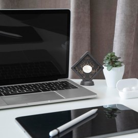 Gemstone Worry Stones, Healing Crystal with Engraved Inspirational Word Thumb Palm Stones Inspirational Chakra Worry Stone(Clear Quartz)