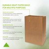 Brown Paper Bags - 1/8 BBL 100 Pack Kraft Paper