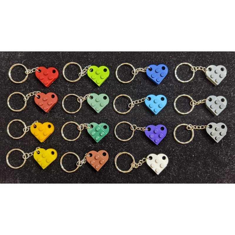 BrickCrafts Single Heart Keychain