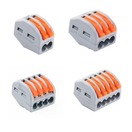 150 elektrische Anschlüsse – Kabelschuh – Klemmleiste Schnellkupplung – automatische Anschlussklemmen 50/2 Eingänge – 50/3 Eingänge – 25/4 Eingänge – 25/5 Eingänge