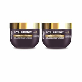 2 Pack KATIVA Hyaluronic Keratin y Coenzima Q10 Tratamiento Intensivo X300mL