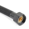 Stainless Steel Black Flexible Shower Hose Waterproof Design 59INCH for