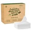 Poesie Laundry Detergent Sheets Fresh Scent 160 Count Clear Non-Plastic