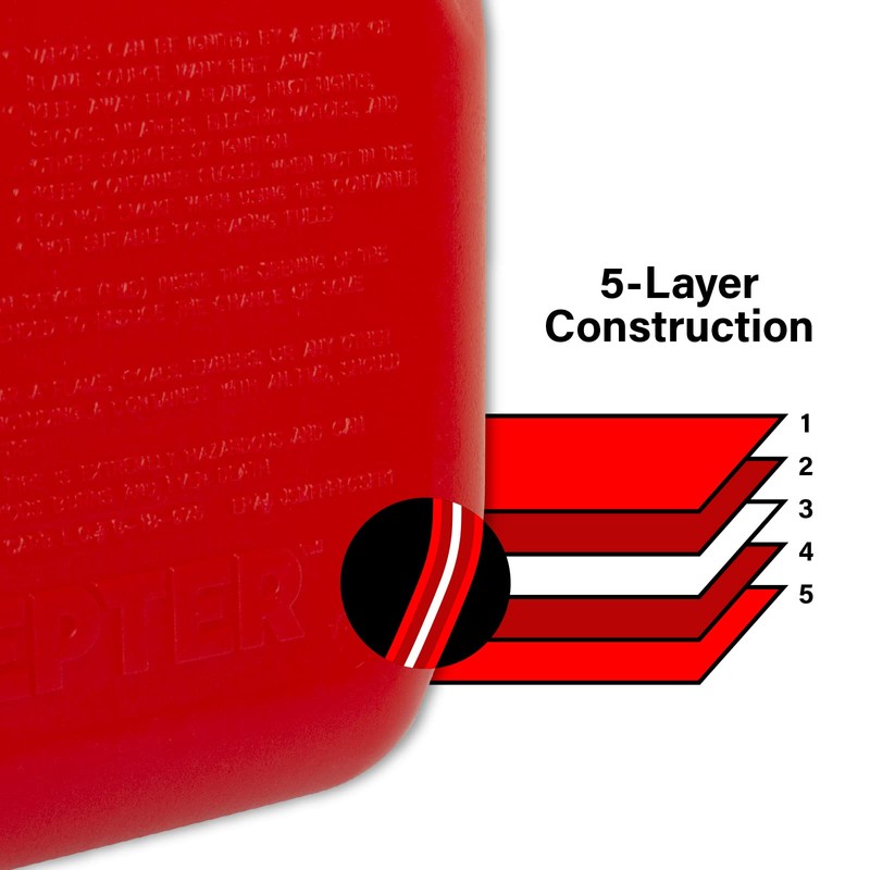 Scepter FR1G152 Fuel Container with Spill Proof Smart Control Spout