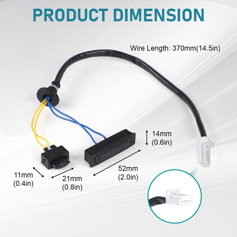 25380-JM00A Rear Door Switch Liftgate Release Switch Trunk Opener Compatible