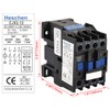 Heschen AC Contactor, CJX2-1201, 220V 50/60Hz Coil, 3P, 3 Pole,